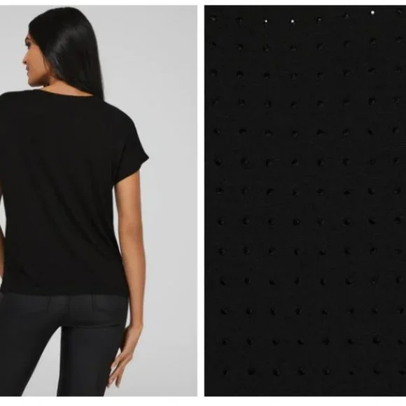 Sparkle Bundle Size 8 Studded Stiletto Pumps & Small Sequin Top NWT - Picture 8 of 9